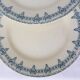 4 assiettes dessert vintage en terre de fer modèle Boetie