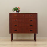 Teak chest of drawers, Danish design, 1970s, production: Denmark