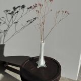 White glass bud vase