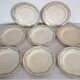 8 flat plates Longwy model Loridan circa 1900