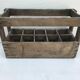 Former wooden wine box 10 bottles marking 10/64 vintage