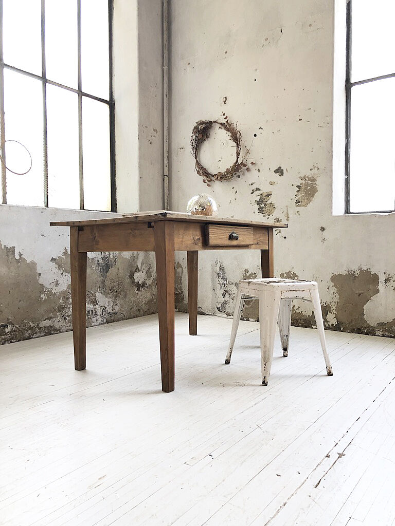 Pine and oak farm table