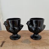 Vintage black shell duo