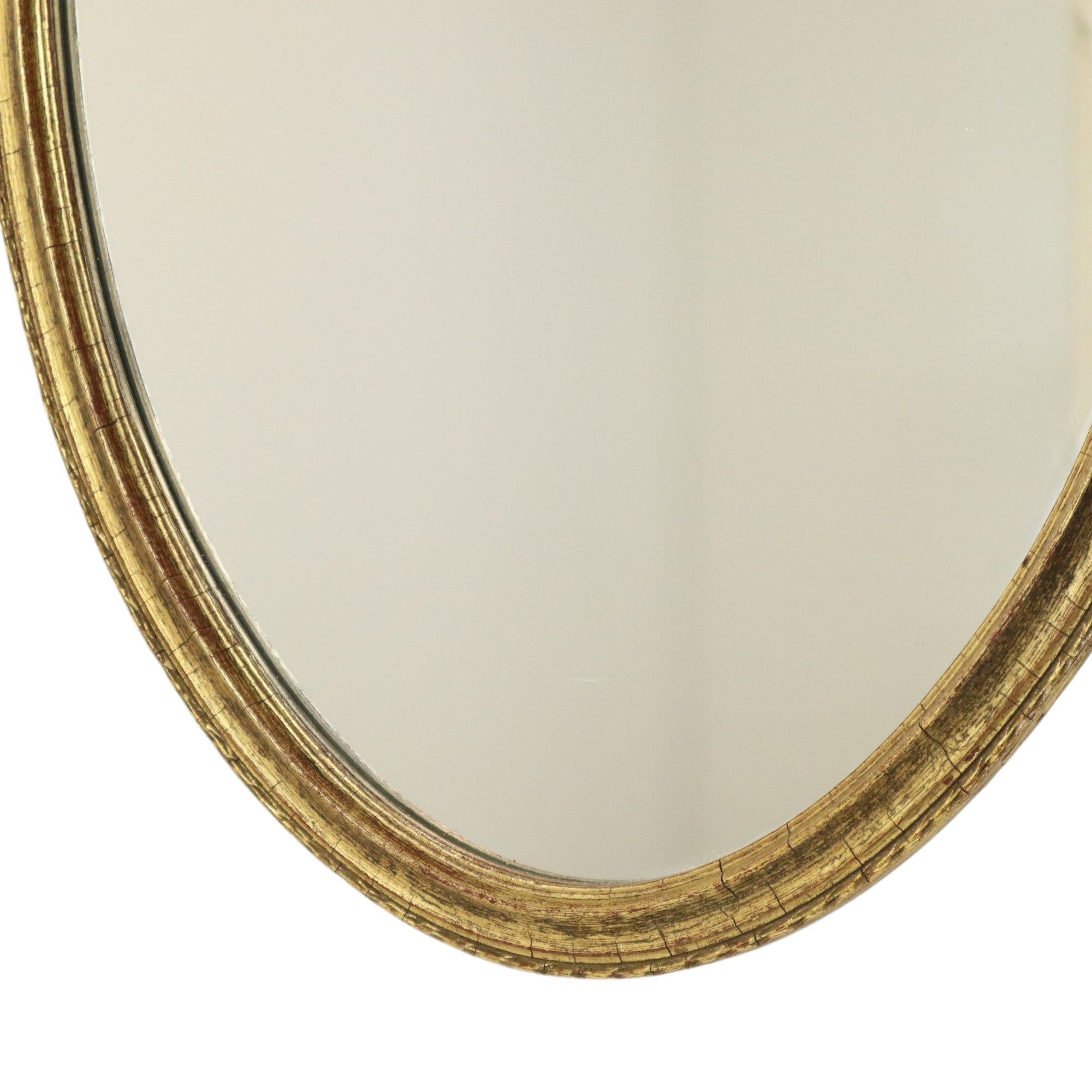 Deknudt Mirror with Bow Gold Leaf Gilded Wood Classic 69cm
