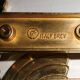 1 out of 10 pcs. Postmodern italian designer sottsass brass wall coat hooks