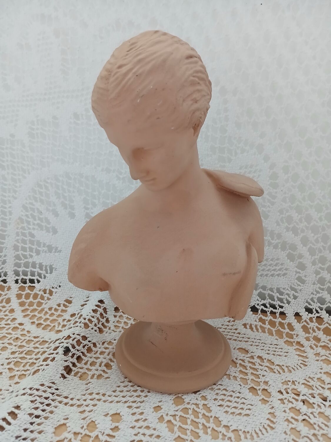 Terracotta bust of a woman