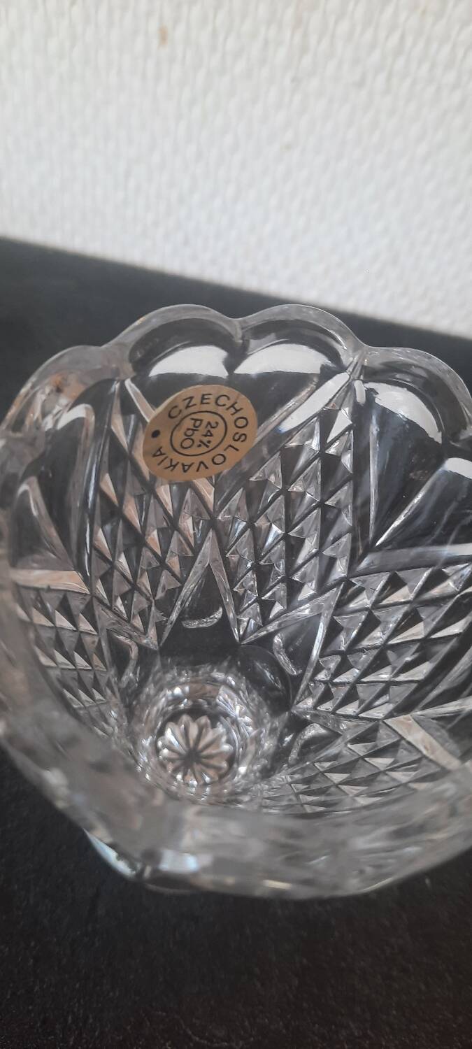 Pair of crystal vases