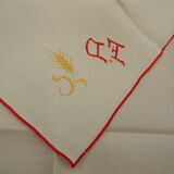 Set of 12 napkins flower décor.