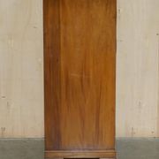 Art Deco governess wardrobe in burr walnut by Waring & Gillow