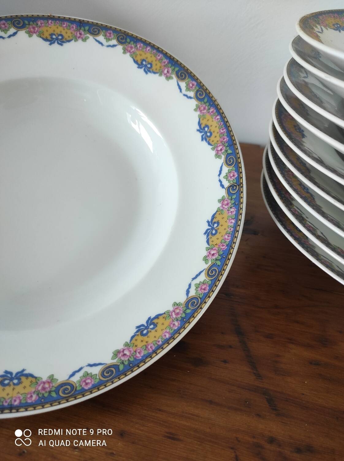 Lot of soup plates Limoges porcelain