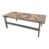 Lavastone coffee table by François Chaty for Vallauris 1960s
