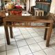 Exotic wood console