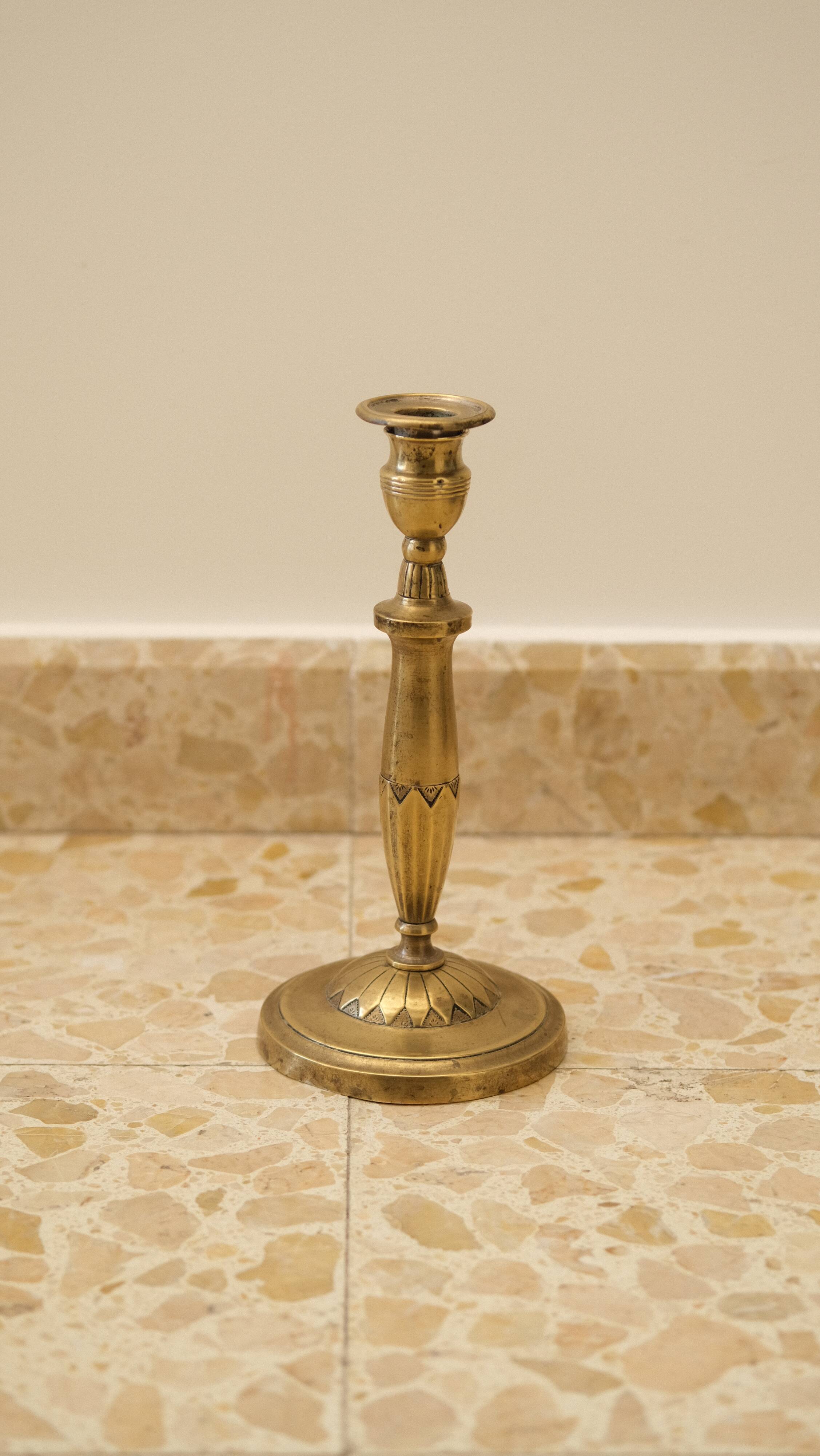 brass candle holder