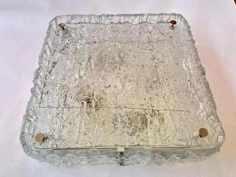 Midcentury Flush Mount or Wall Lamp Kaiser, Germany, 1970s