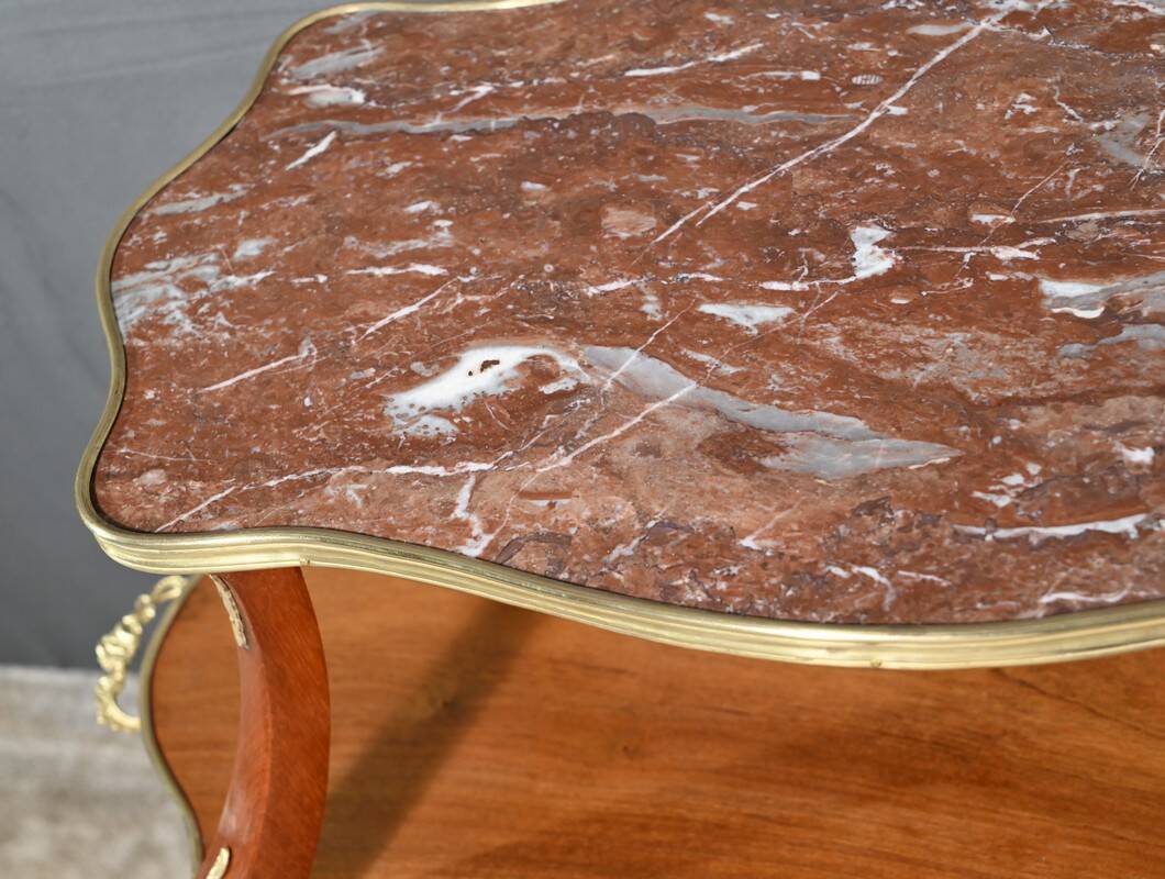 Mahogany Tea Table, Napoleon III style – Late 19th century