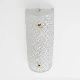 Pair of Modern Italian Murano Glass Textured Wall Sconces