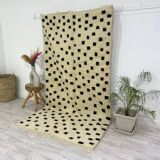 Handmade wool berber rug 276 x 157 cm