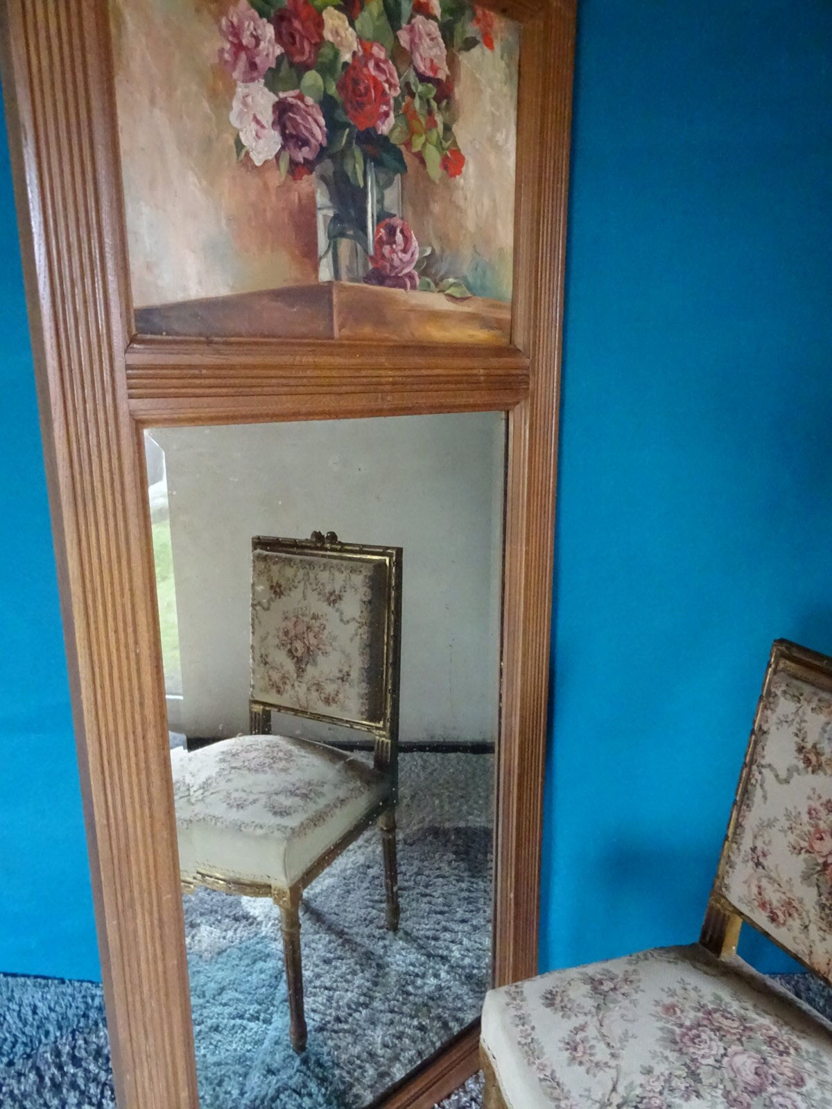 Oak trumeau 78 x 178