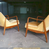 Chair of the 50s/60s vintage Recliner system