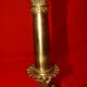 Bronze and solid brass candlestick from the "Restoration" period, electrified.