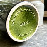 W. Germany vase in brown and green glazed ceramic