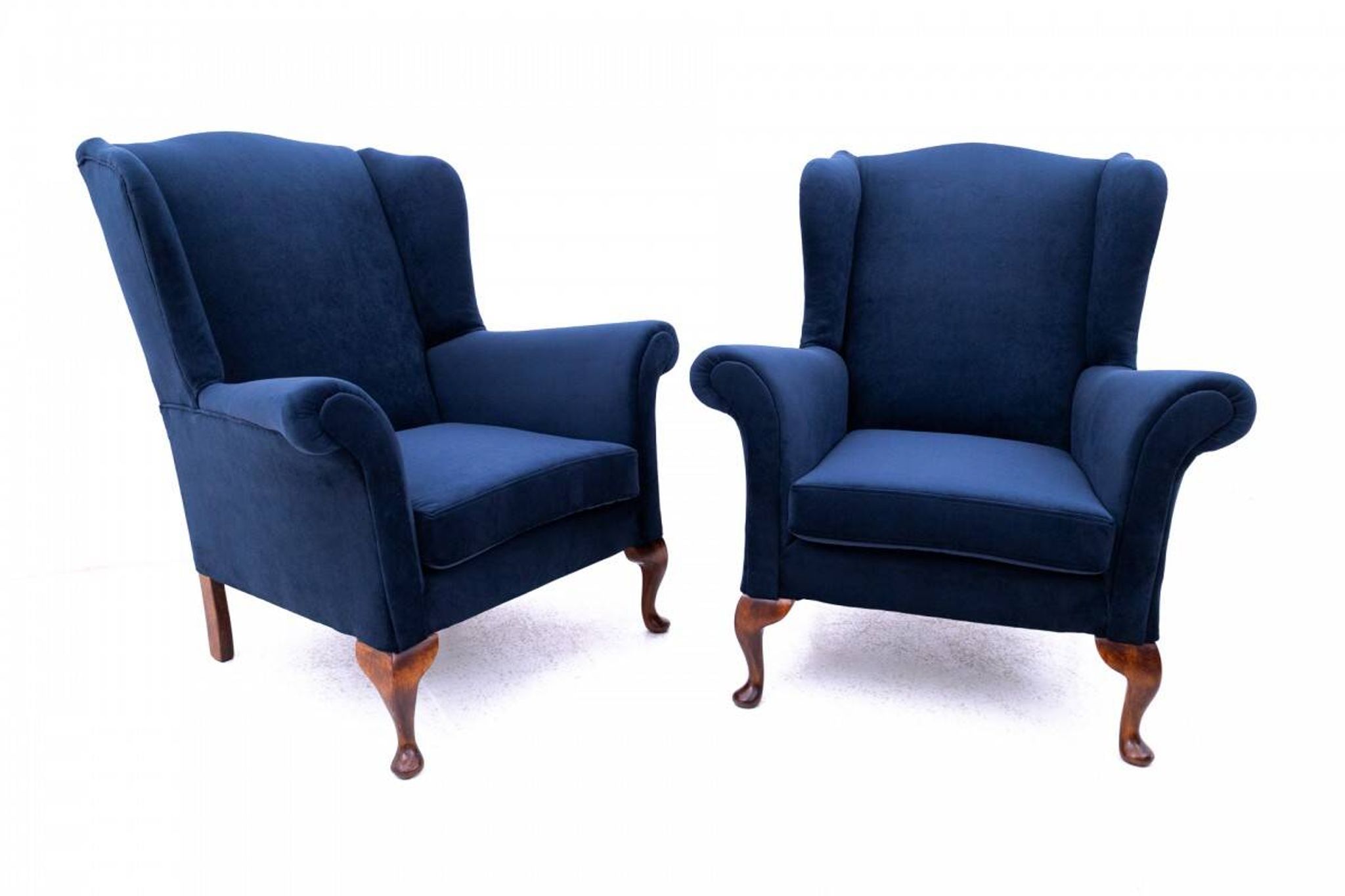 Wingback chairs, Northern Europe, mid-20th century. After renovation.