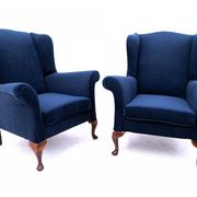 Wingback chairs, Northern Europe, mid-20th century. After renovation.