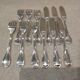 6 fish cutlery sets, 12 pieces, silver-plated metal, Christofle silversmith, Albi pattern