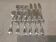 6 fish cutlery sets, 12 pieces, silver-plated metal, Christofle silversmith, Albi pattern