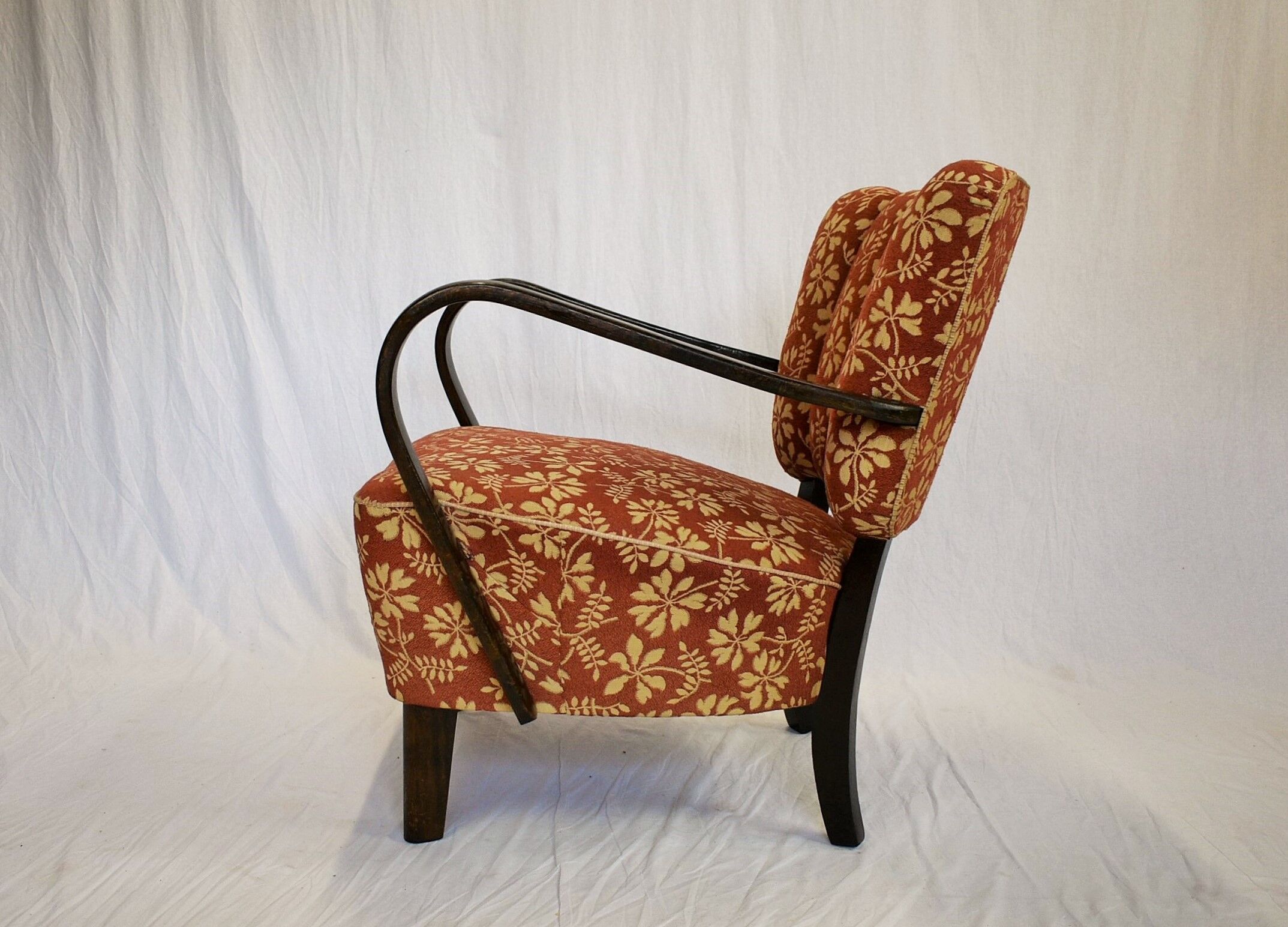 1950s J. Halabala Lounge Chair H-237