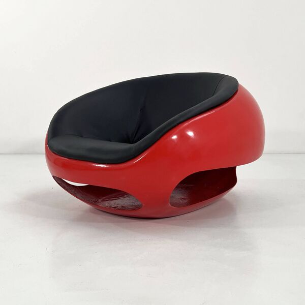 Fauteuil ''Egg'' en fibre de verre Pod par Mario Sabot, 1960
