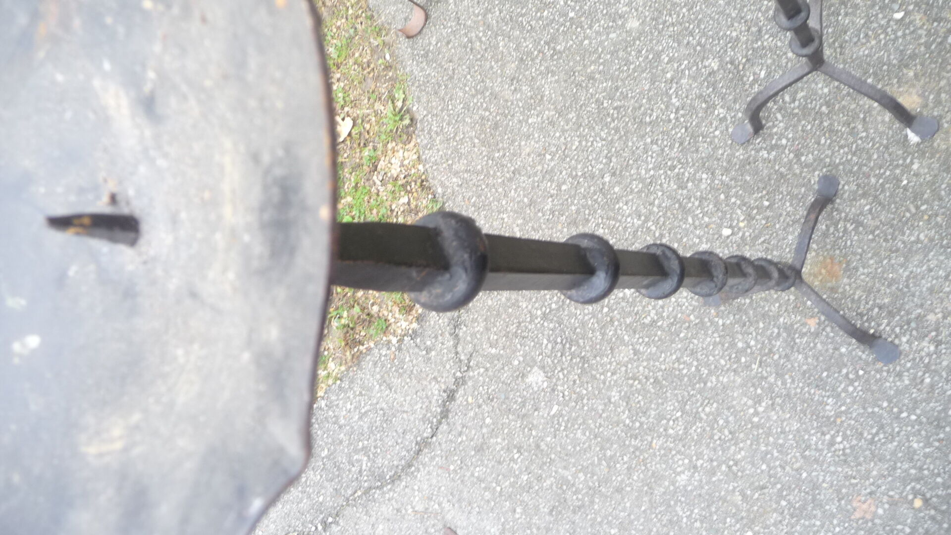 Wrought iron candle spikes