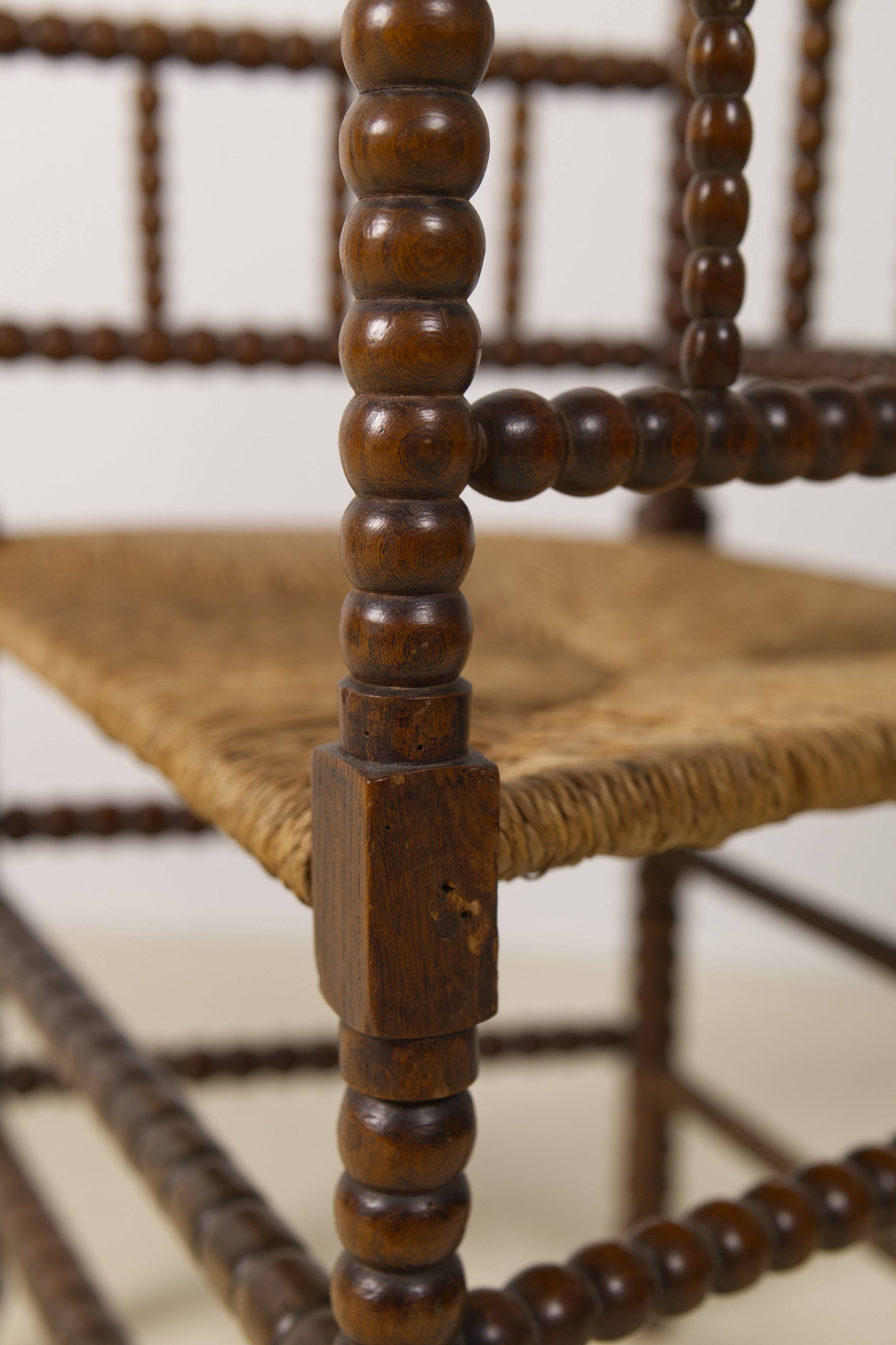 Chaise à bobines vintage