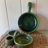 Enamelled ceramic aperitif set