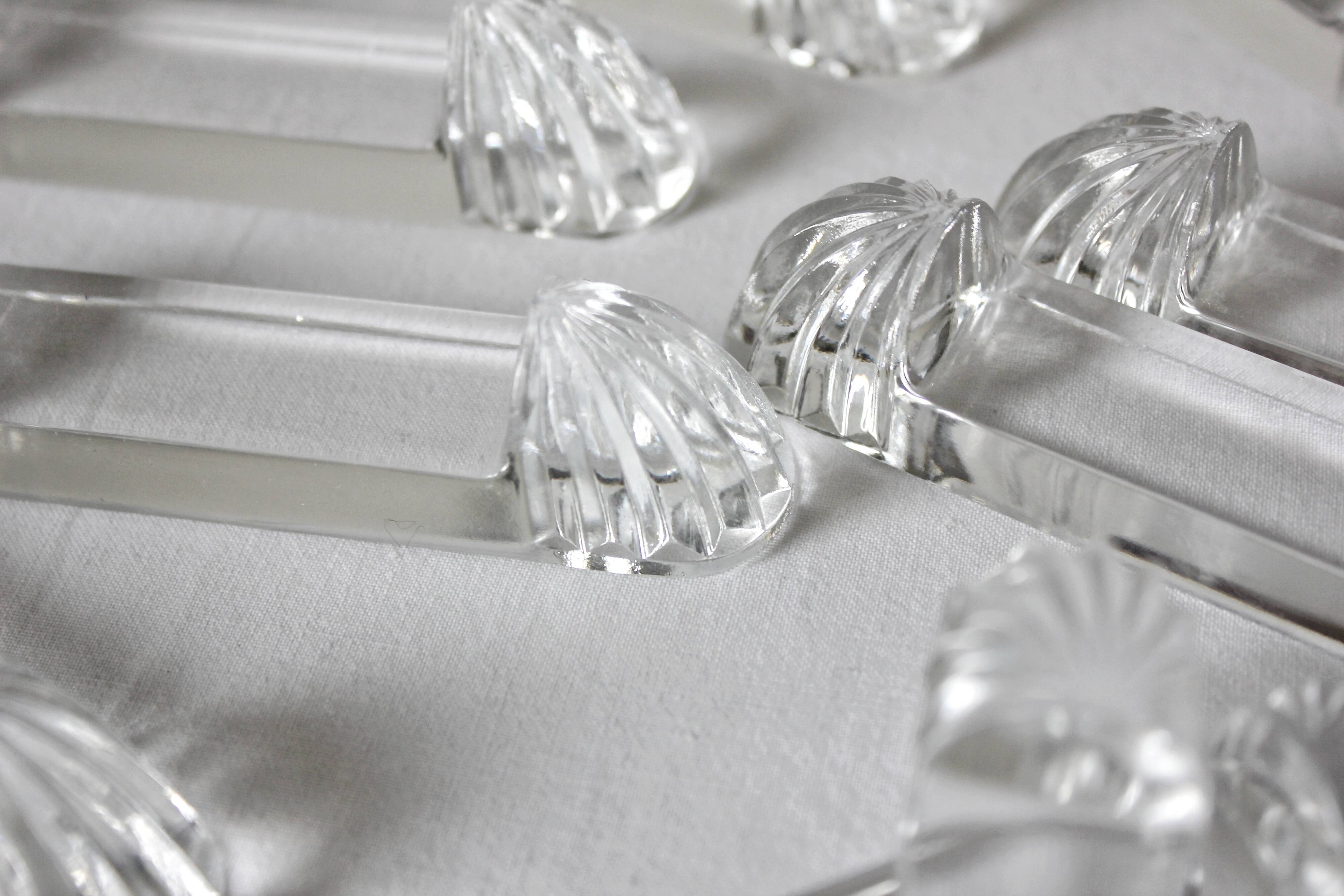 12 Villeroy and Boch crystal knife holders