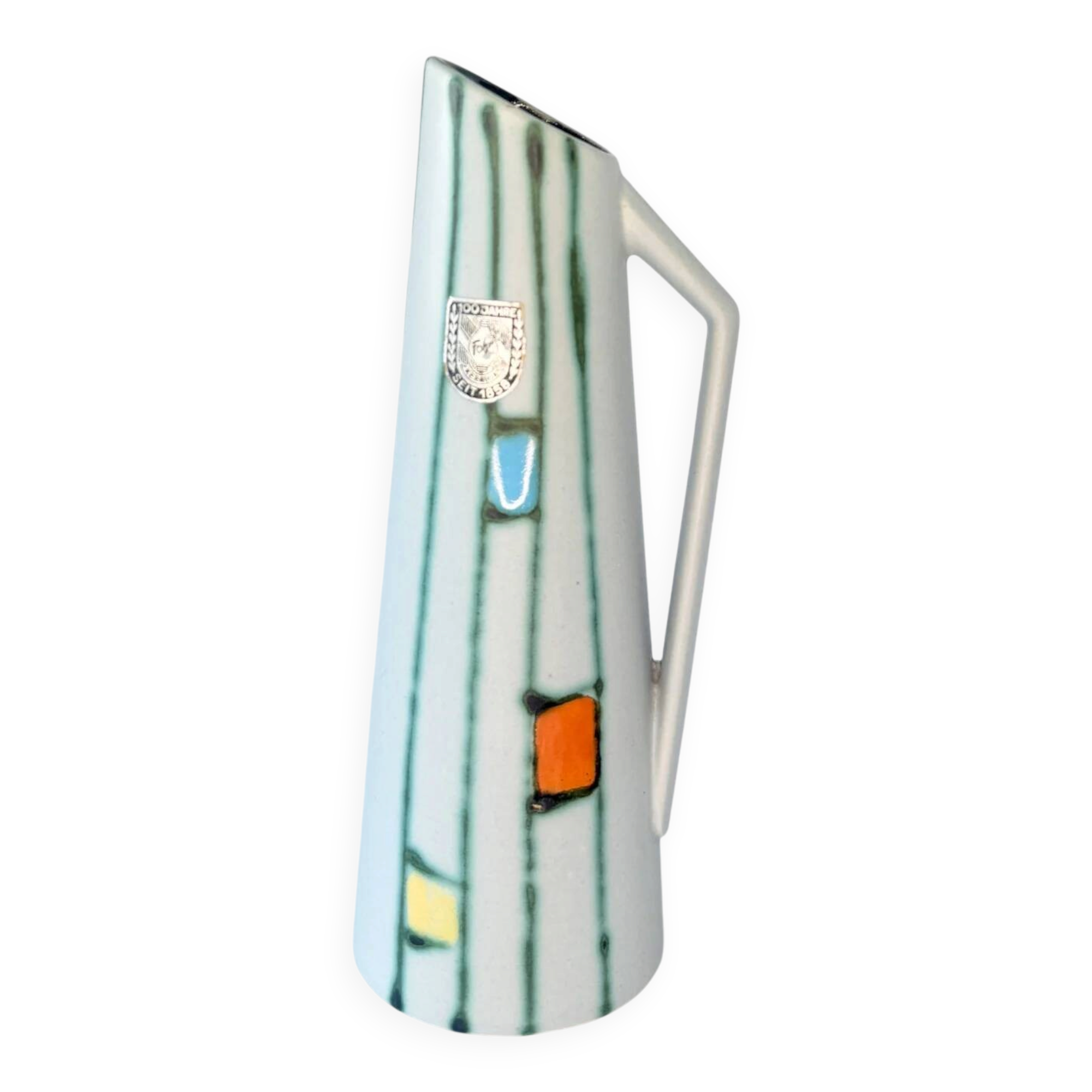 Mondrian ceramic vase | Germany 1950-60