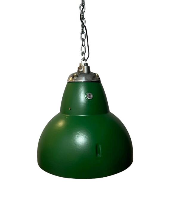 Lampe industrielle verte