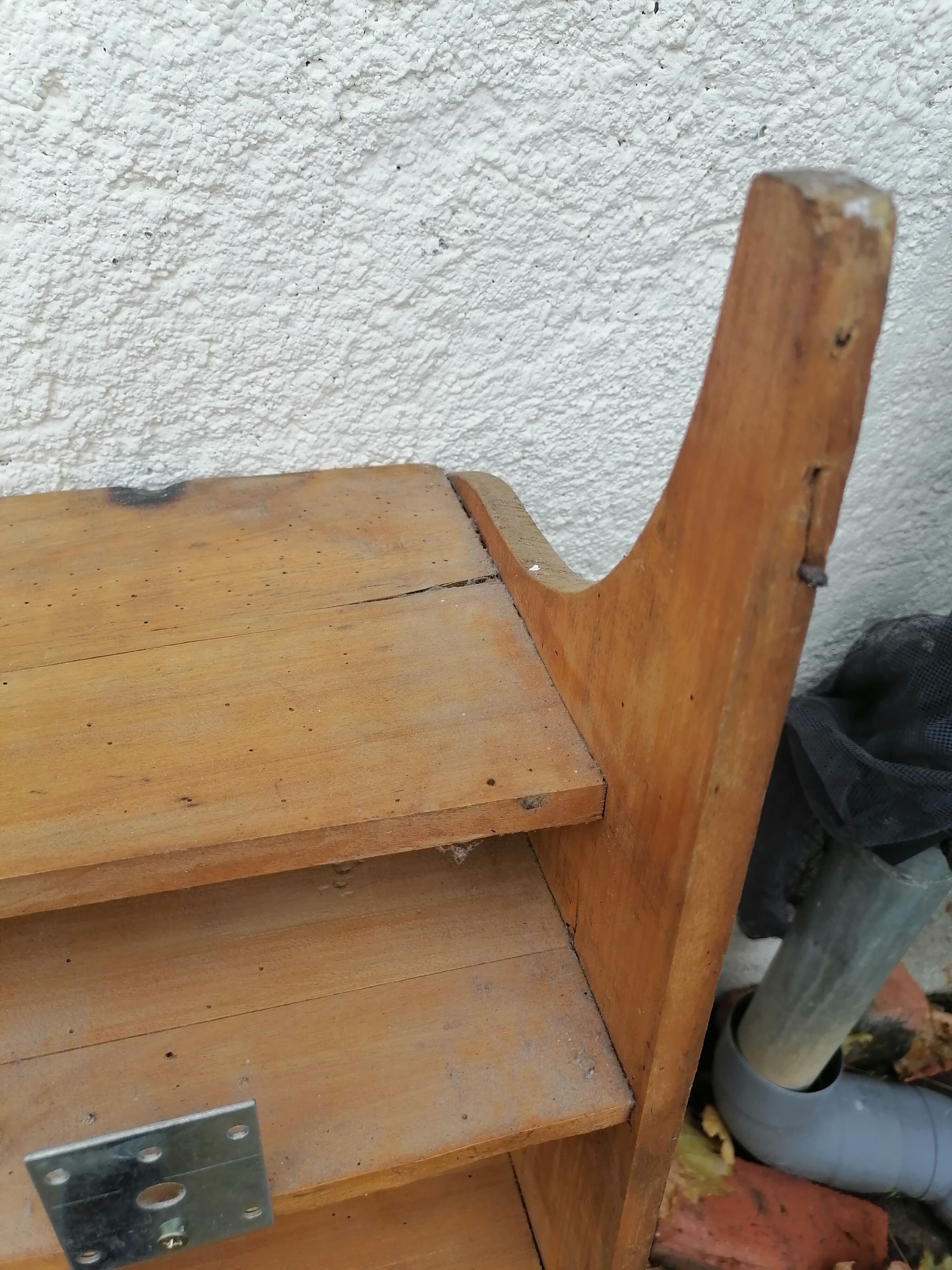 Shelf wood binder sorter hotel 1950 60