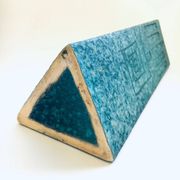 Art Ceramics Sgraffito Triangular Vase by Alvino Bagni for Raymor, 1960s