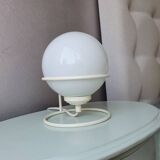 Vintage light bulb lamp on metal support 1980