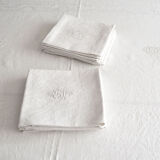 damask cotton tablecloth and towels