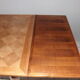 Table expandable oak Gaston fish 1940 art deco
