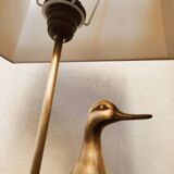 Lamp with brass duck