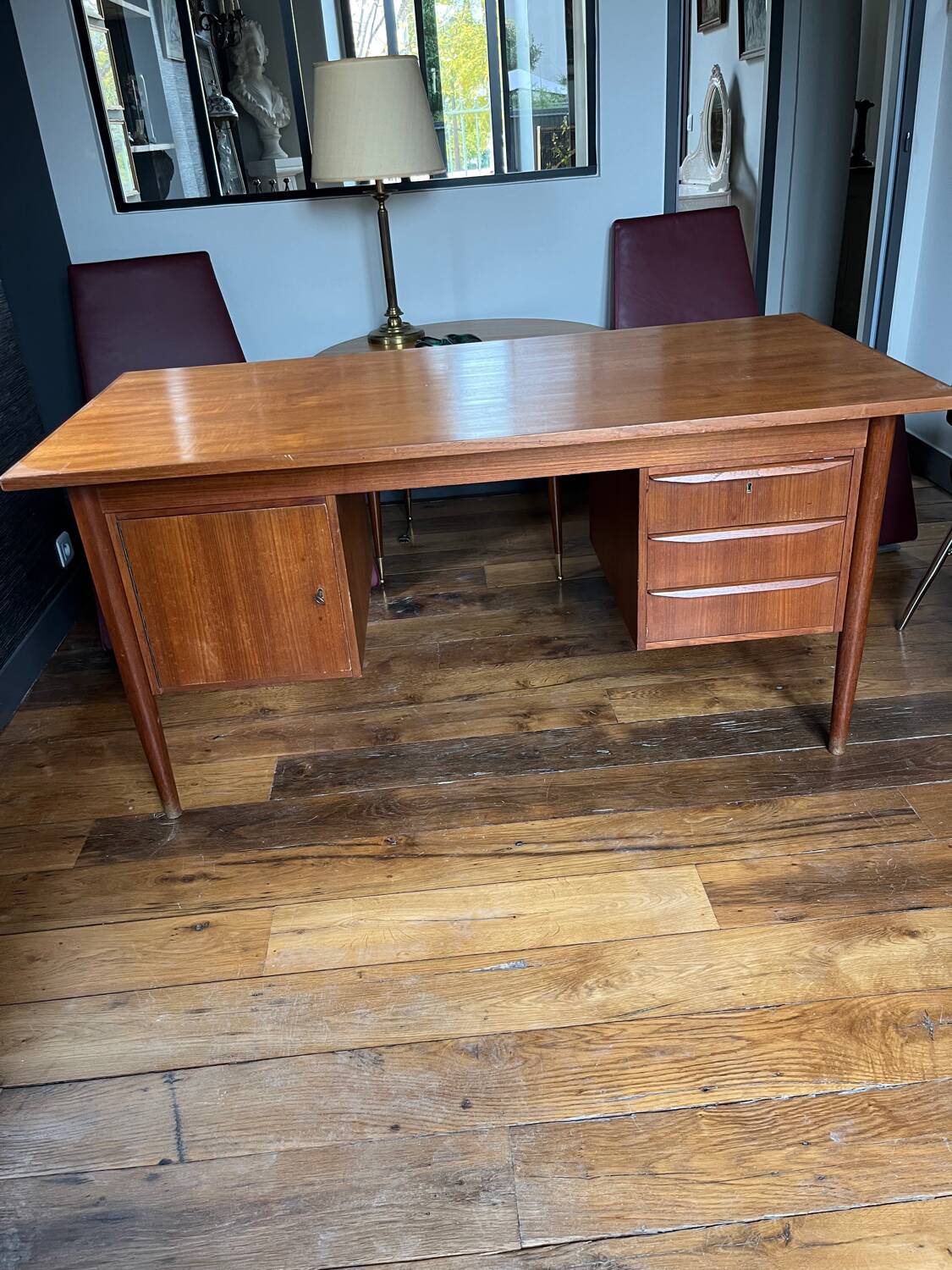 Scandinavian Danish teak desk