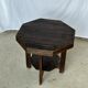 Table d'appoint octogonale piètement quadripode à entretoise de style moderniste