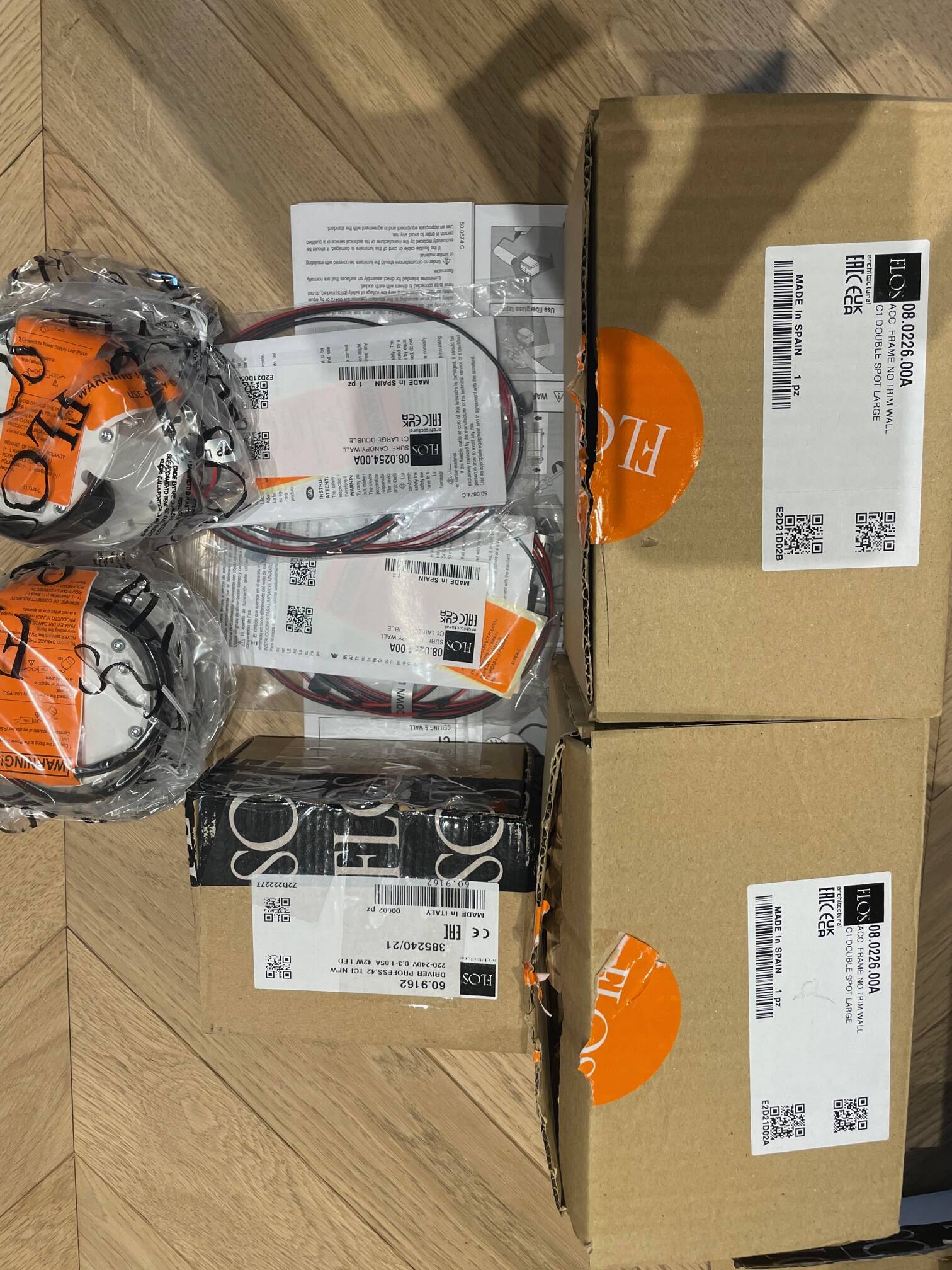 C1 double spot wall light - FLOS Edition - Designer Philippe Starck