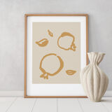 Botanical illustration giclee print, 50x70