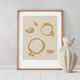 Botanical illustration giclee print, 50x70