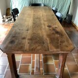 Old solid oak farmhouse table