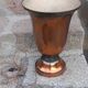 Art Deco tulip lamp in copper metal, 42.5cm from the 1930s.